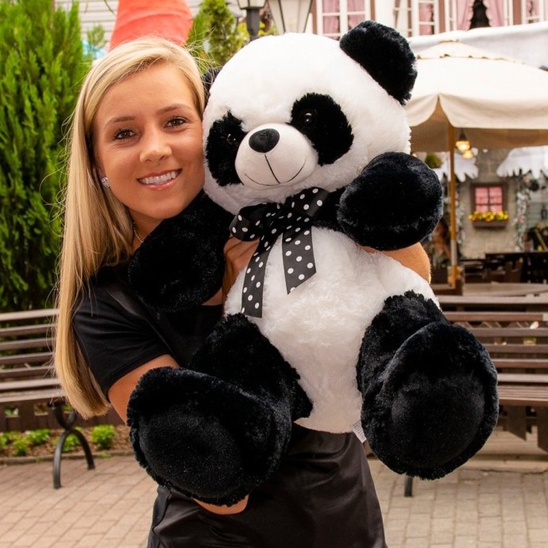 Urso panda gigante bonito pelúcia bicho de pelúcia, Animais
