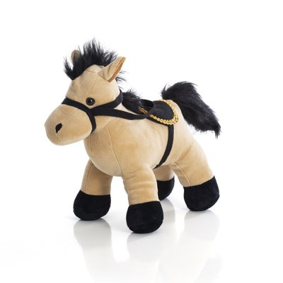 Cavalo de pelúcia 25 cm - Estevão Com Sela